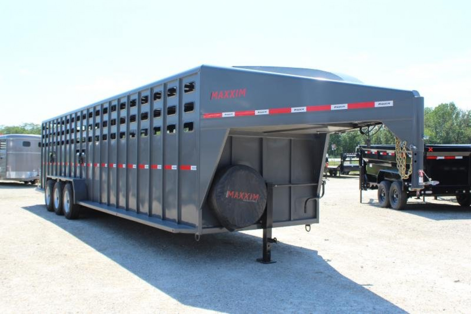New 2024 Maxxim Industries 6'8'' x 32' Stock / Stock Combo Trailer
