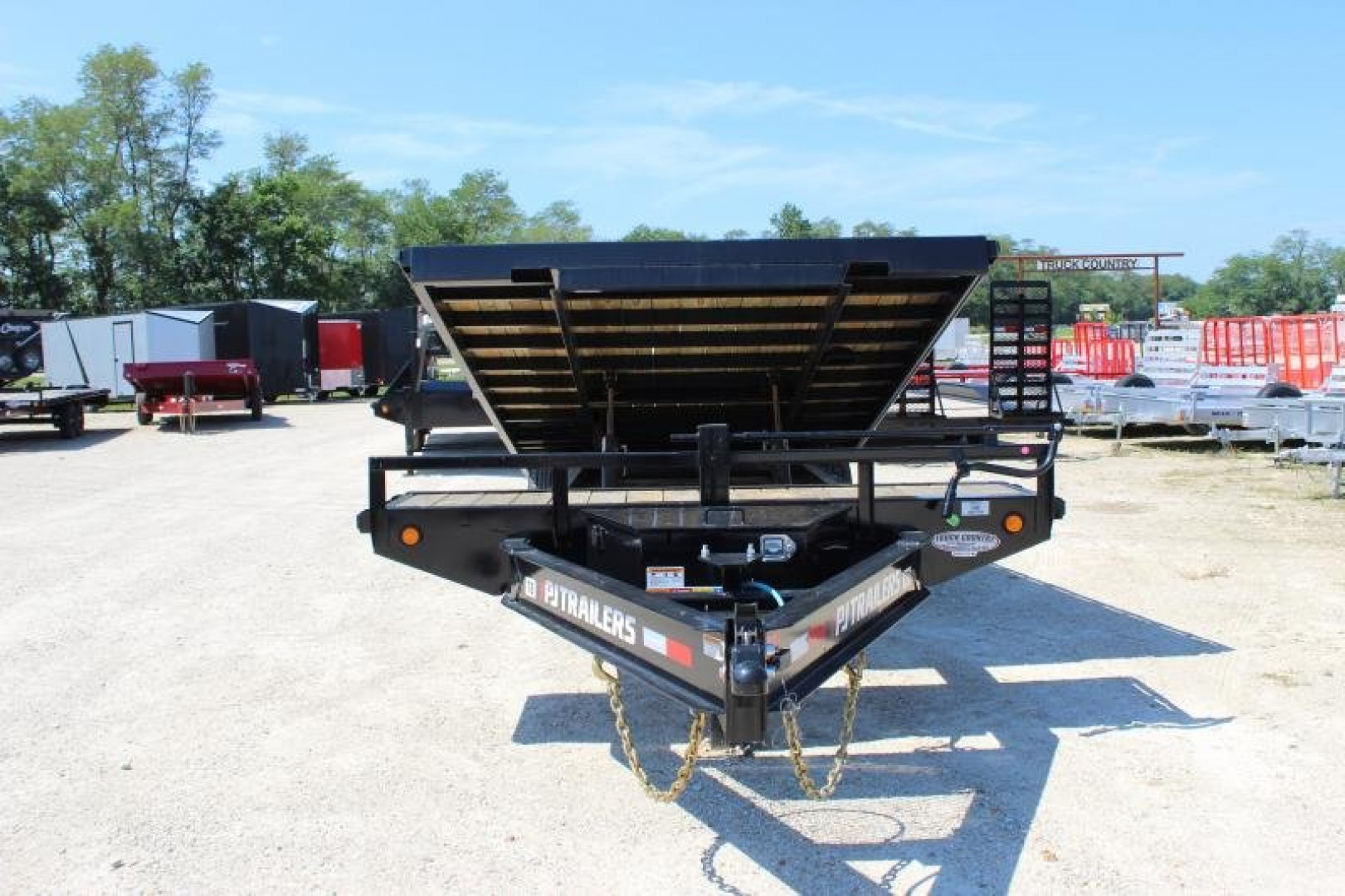 New 2024 PJ Trailers 102" x 24' Deckover Tilt (T8) Deckover Trailer