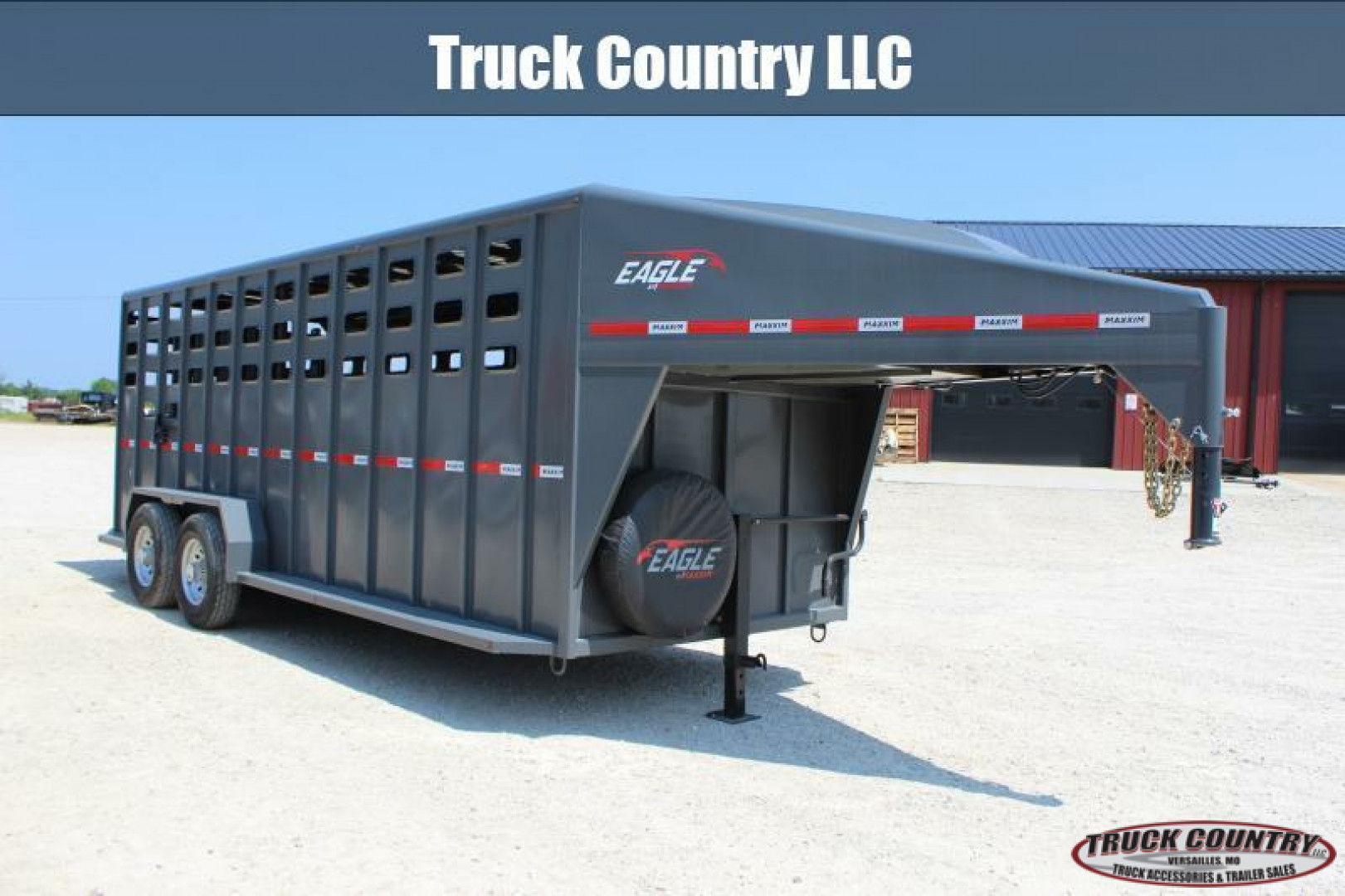 New 2023 Maxxim Industries 6'8'' x 20' Stock / Stock Combo Trailer