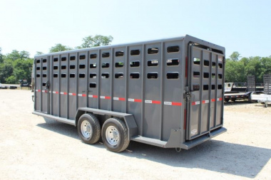 New 2023 Maxxim Industries 6'8'' x 20' Stock / Stock Combo Trailer