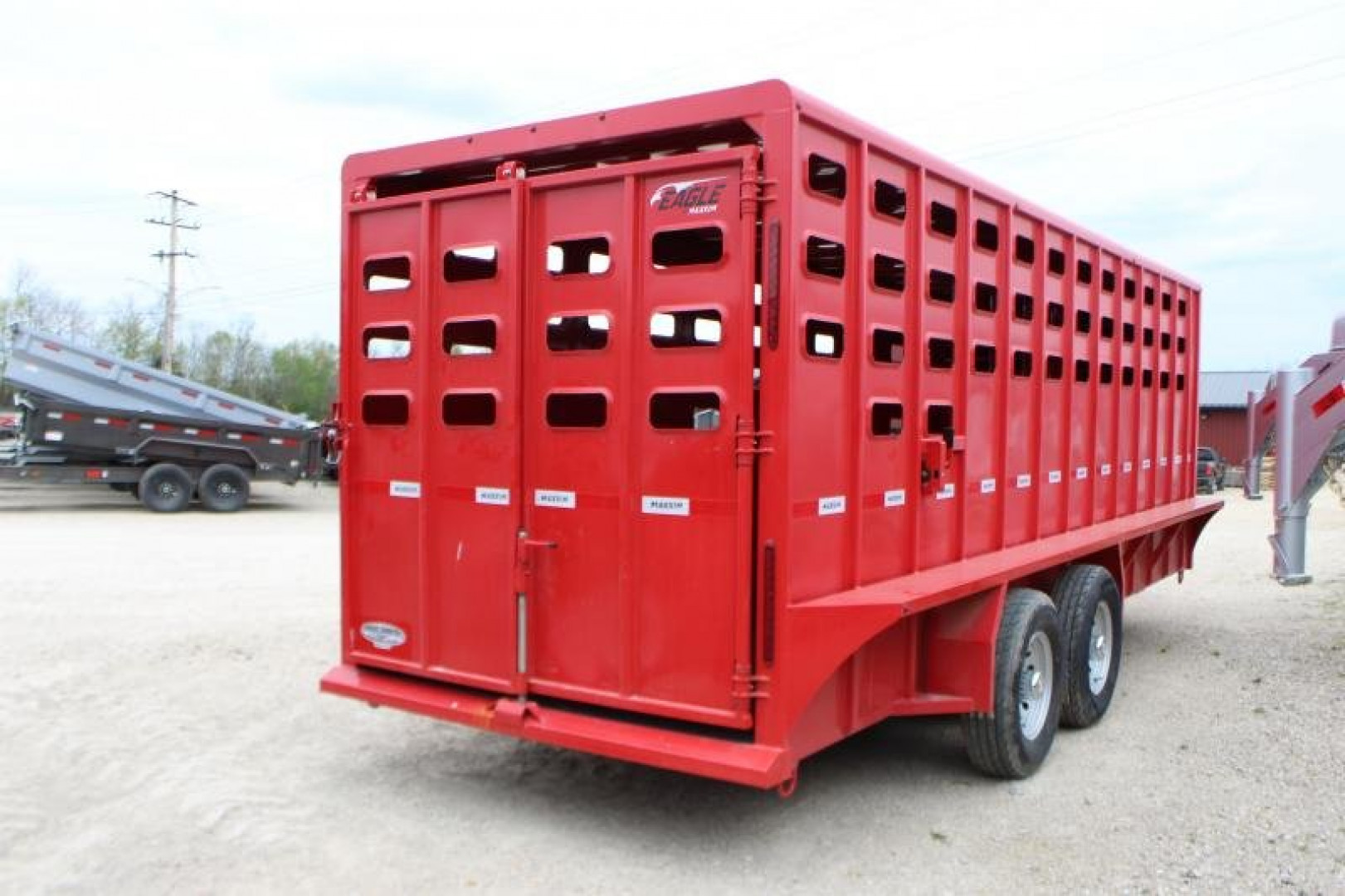 New 2023 Maxxim Industries 6.8x20 gooseneck  Stock / Stock Combo Trailer