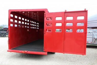 New 2023 Maxxim Industries 6.8x20 gooseneck  Stock / Stock Combo Trailer