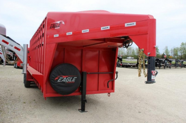 New 2023 Maxxim Industries 6.8x20 gooseneck  Stock / Stock Combo Trailer