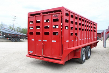 New 2023 Maxxim Industries 6.8x20 gooseneck  Stock / Stock Combo Trailer