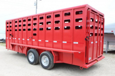 New 2023 Maxxim Industries 6.8x20 gooseneck  Stock / Stock Combo Trailer