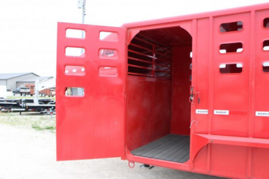 New 2023 Maxxim Industries 6.8x20 gooseneck  Stock / Stock Combo Trailer