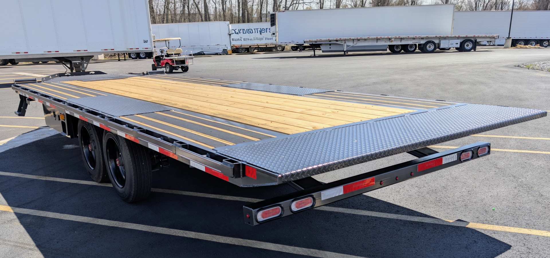 New DET 208-22' Deckover 18K (GVWR) Tilt Equipment Trailer