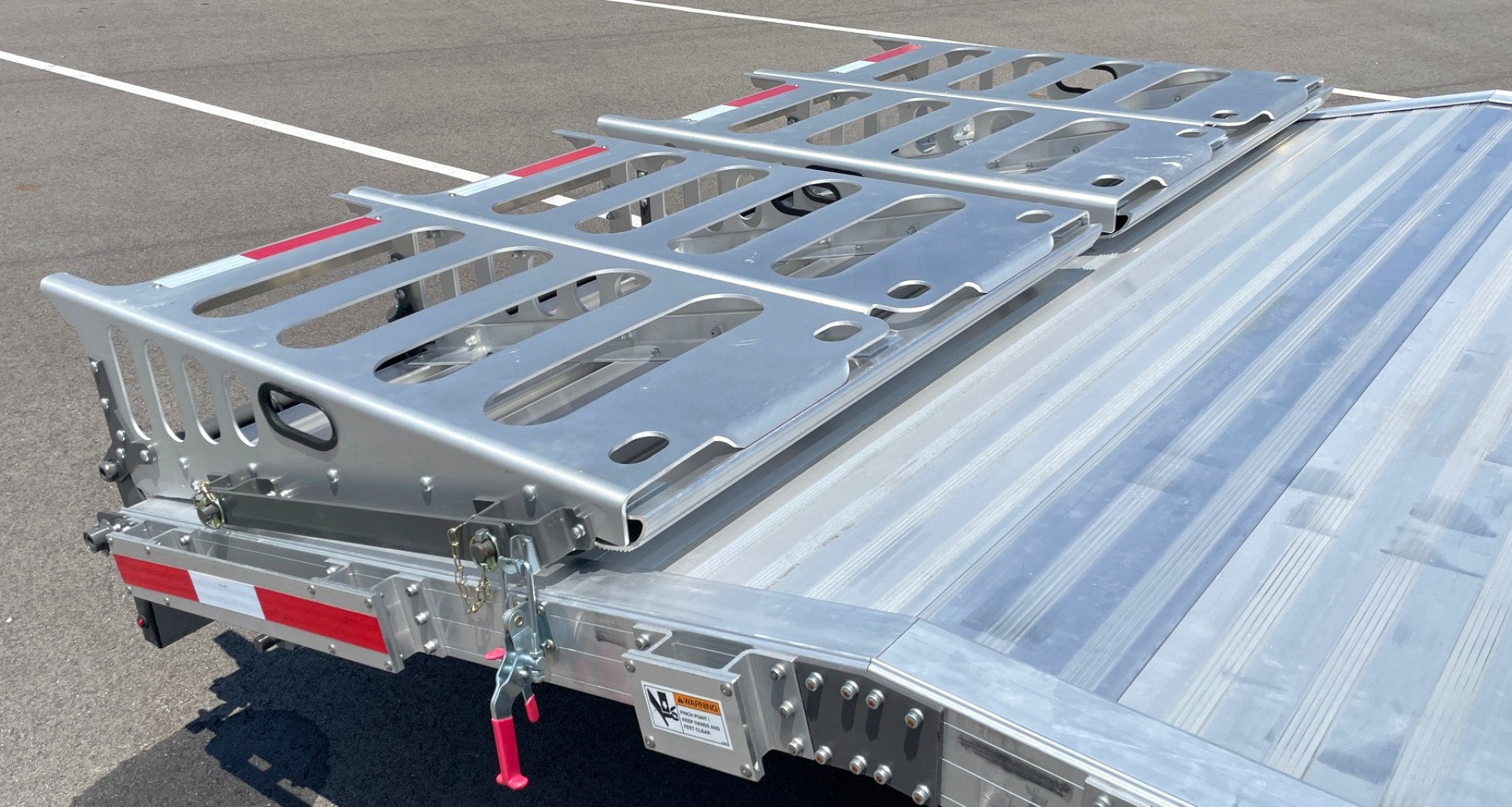 New TIMPTE 1626 Heavy Duty Aluminum Gooseneck Deck Over Equipment Trailer 26'x102" 16K GVWR, Spare