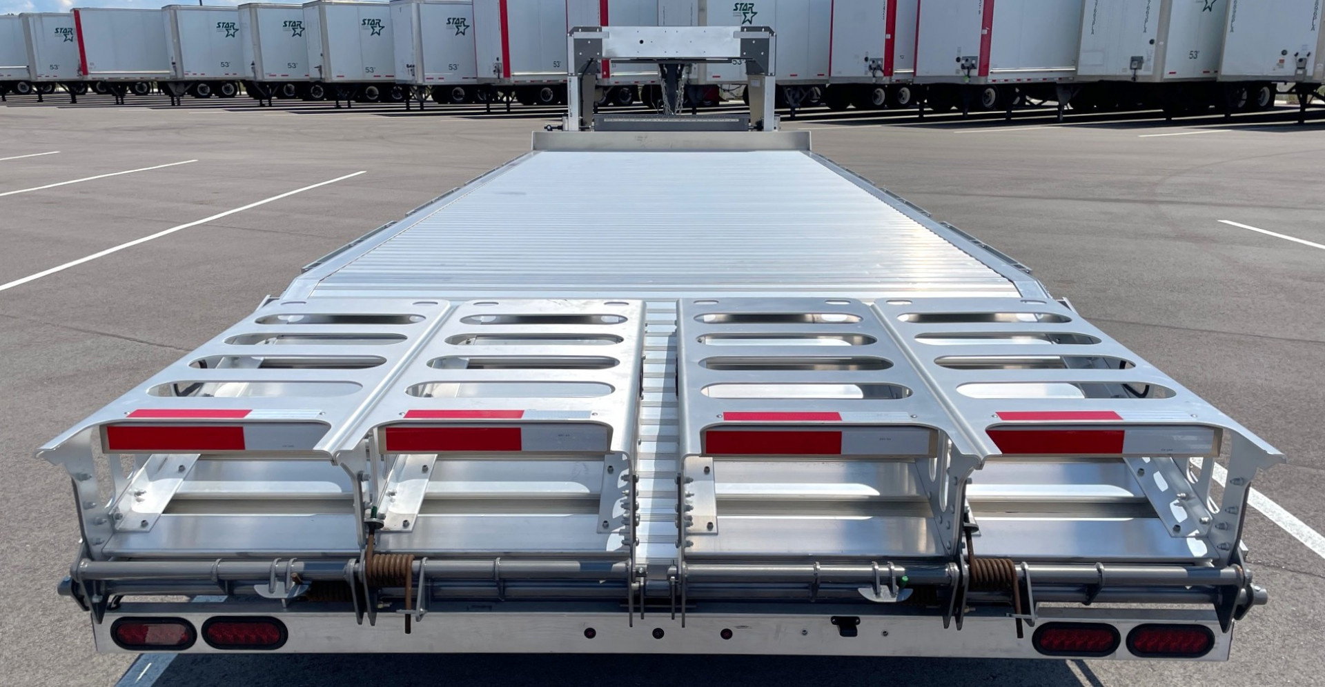 New TIMPTE 1626 Heavy Duty Aluminum Gooseneck Deck Over Equipment Trailer 26'x102" 16K GVWR, Spare
