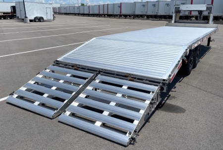 New TIMPTE 1626 Heavy Duty Aluminum Gooseneck Deck Over Equipment Trailer 26'x102" 16K GVWR, Spare