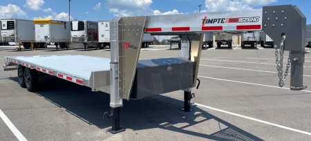 New TIMPTE 1626 Heavy Duty Aluminum Gooseneck Deck Over Equipment Trailer 26'x102" 16K GVWR, Spare