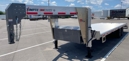 New TIMPTE 1626 Heavy Duty Aluminum Gooseneck Deck Over Equipment Trailer 26'x102" 16K GVWR, Spare