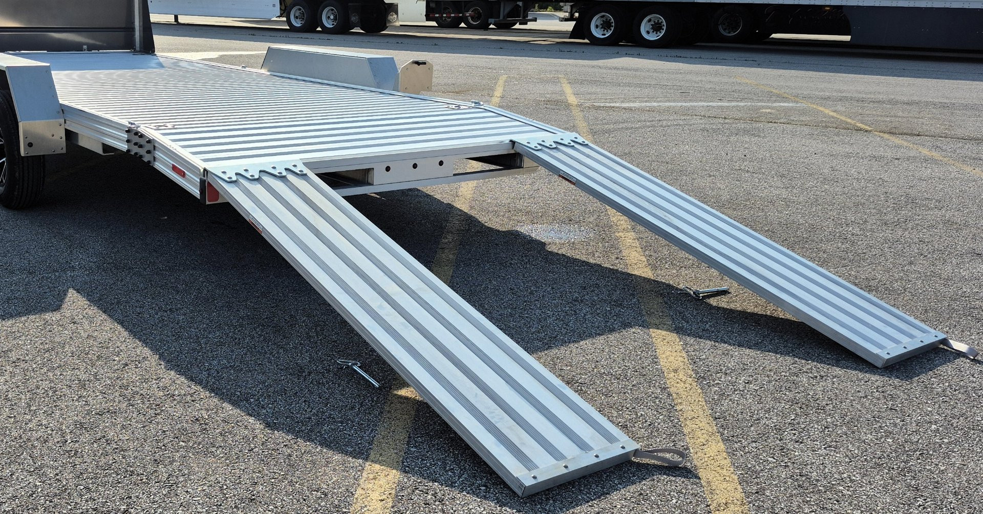 New Timpte Motorsport 718 Ramped Beavertail Aluminum Car Hauler Trailer 18', Spare, 7K GVWR