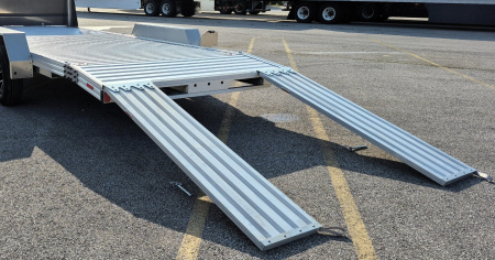 New Timpte Motorsport 718 Ramped Beavertail Aluminum Car Hauler Trailer 18', Spare, 7K GVWR