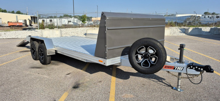 New Timpte Motorsport 718 Ramped Beavertail Aluminum Car Hauler Trailer 18', Spare, 7K GVWR