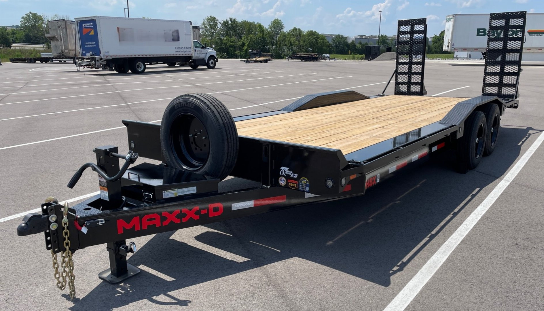 New MAXX- D H8x 102"x 22' Buggy Hauler / Equipment Trailer 17500 (GVWR)-Drive Over Fenders, Spare