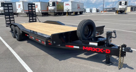 New MAXX- D H8x 102"x 22' Buggy Hauler / Equipment Trailer 17500 (GVWR)-Drive Over Fenders, Spare