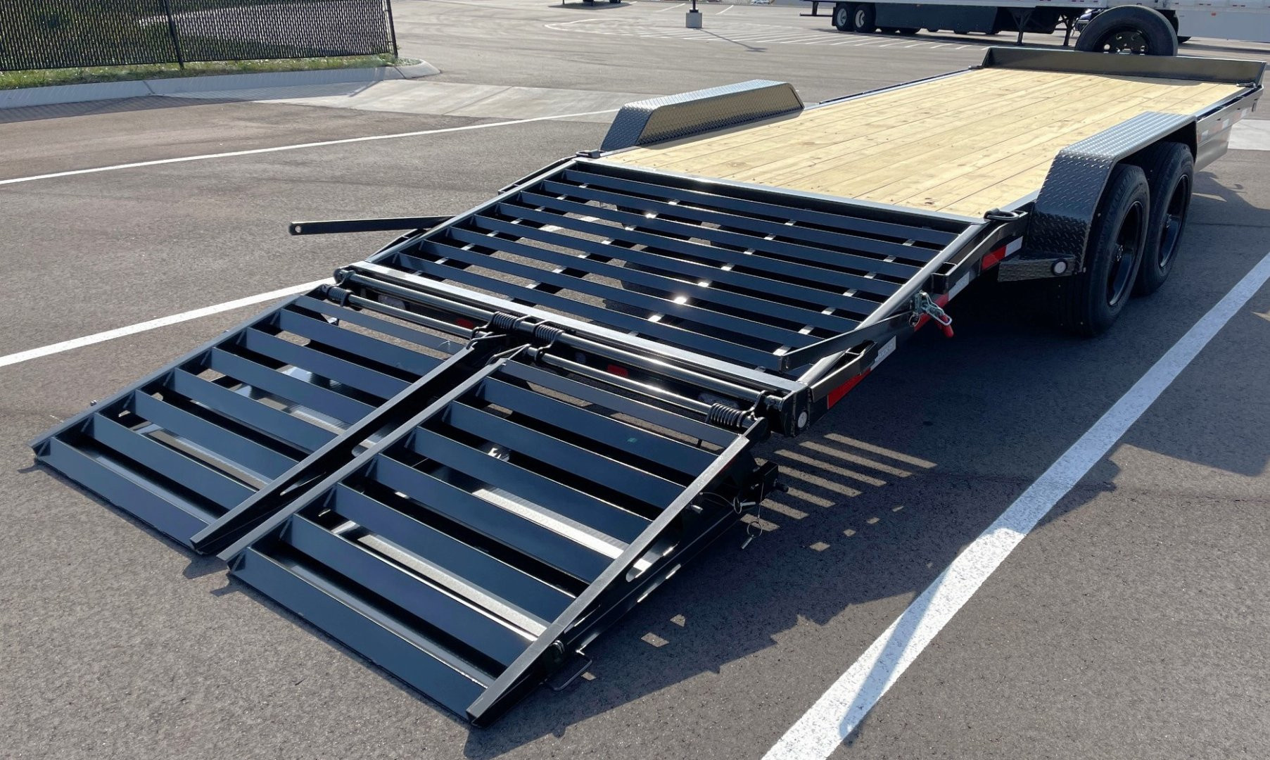 New MAXX- D C8X 83"x 22' Equipment Trailer 17,500 (GVWR) Max Ramps, Spare