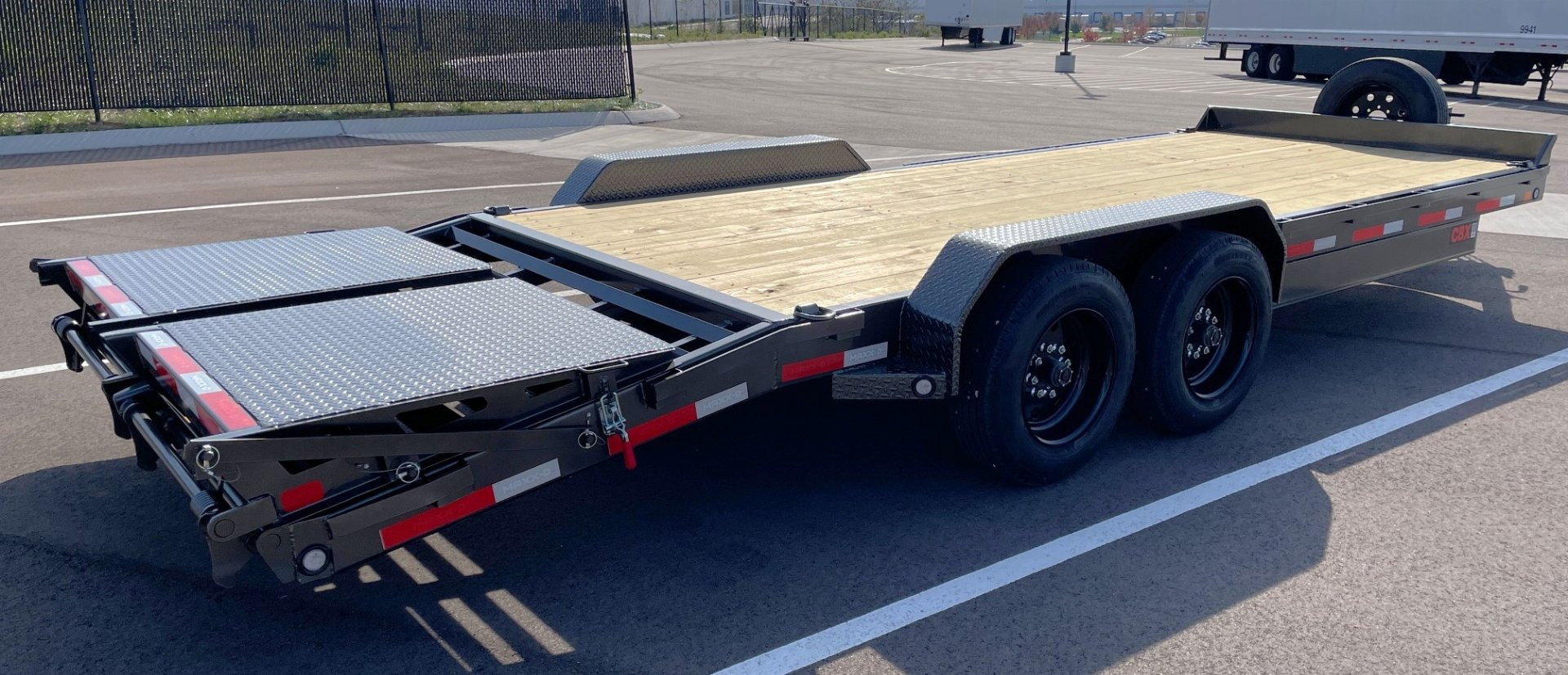 New MAXX- D C8X 83"x 22' Equipment Trailer 17,500 (GVWR) Max Ramps, Spare