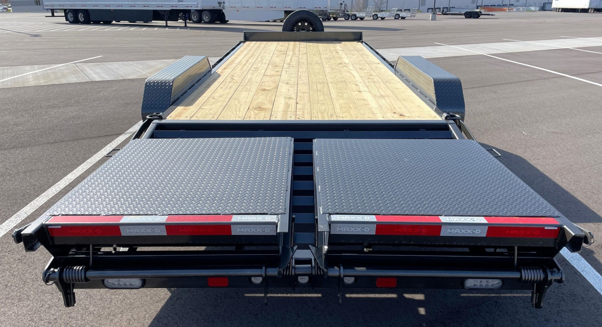 New MAXX- D C8X 83"x 22' Equipment Trailer 17,500 (GVWR) Max Ramps, Spare