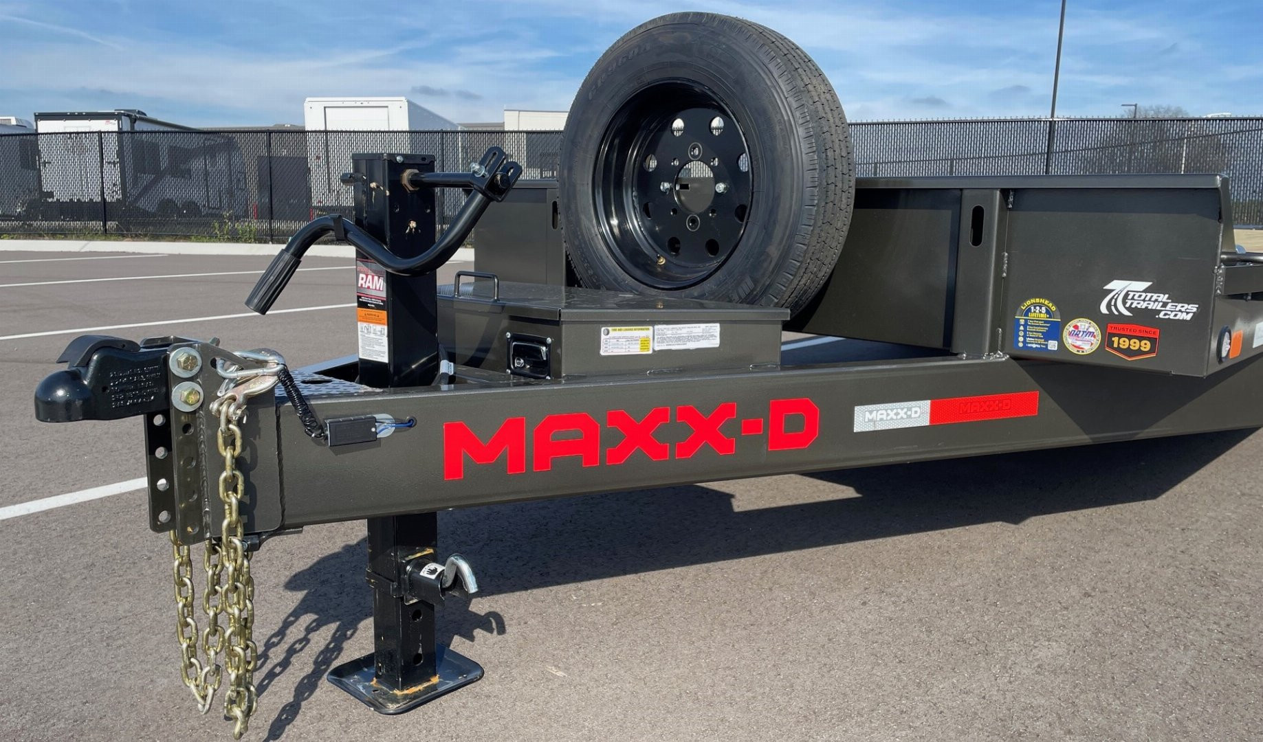 New MAXX- D C8X 83"x 22' Equipment Trailer 17,500 (GVWR) Max Ramps, Spare