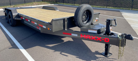 New MAXX- D C8X 83"x 22' Equipment Trailer 17,500 (GVWR) Max Ramps, Spare