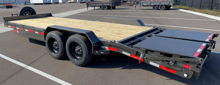 New MAXX- D C8X 83"x 22' Equipment Trailer 17,500 (GVWR) Max Ramps, Spare
