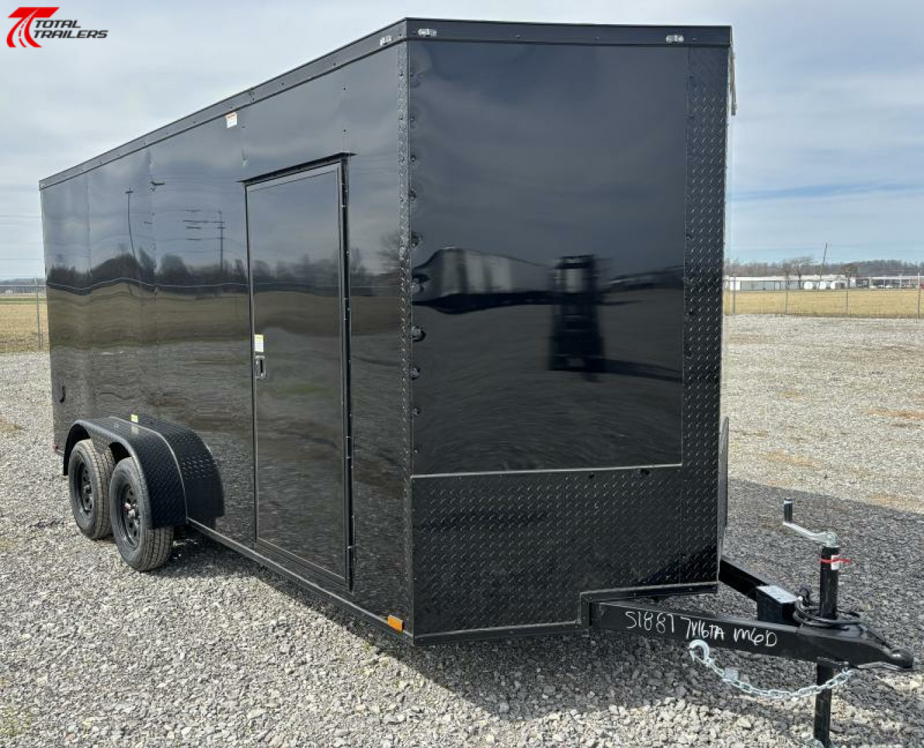New 2025 QUALITY CARGO 7x16 V-Nose Cargo Trailer 84" tall Cargo / Enclosed Trailer