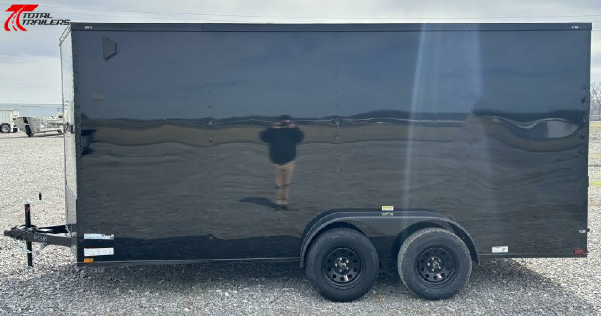 New 2025 QUALITY CARGO 7x16 V-Nose Cargo Trailer 84" tall Cargo / Enclosed Trailer