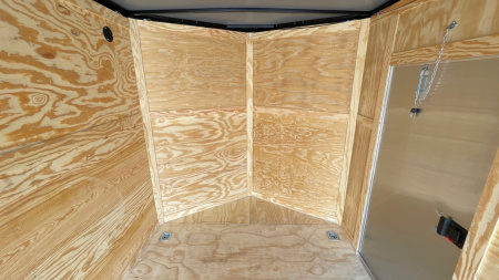 New 7x14 Silver Tandem Axle Enclosed Cargo Trailer- 7' Height, Ramp Door, 7000 GVWR