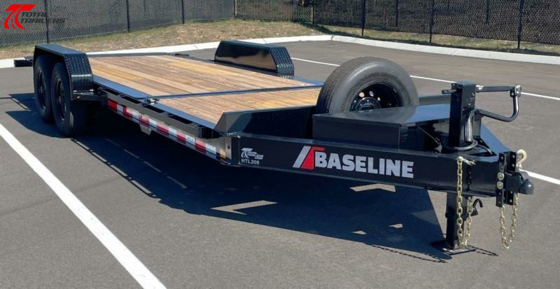 New Diamond C Baseline 22' 16,000LB Tilt Deck Equipment Trailer, 14 Ply Tires, Spare, Tool Box