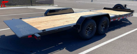 New Diamond C Baseline 22' 16,000LB Tilt Deck Equipment Trailer, 14 Ply Tires, Spare, Tool Box