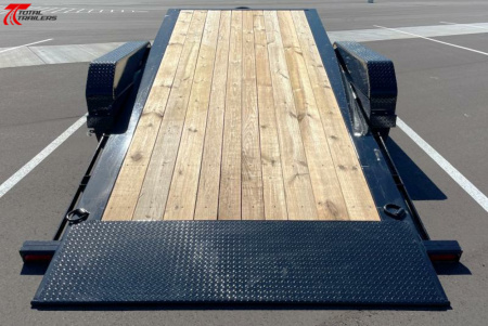 New Diamond C Baseline 22' 16,000LB Tilt Deck Equipment Trailer, 14 Ply Tires, Spare, Tool Box