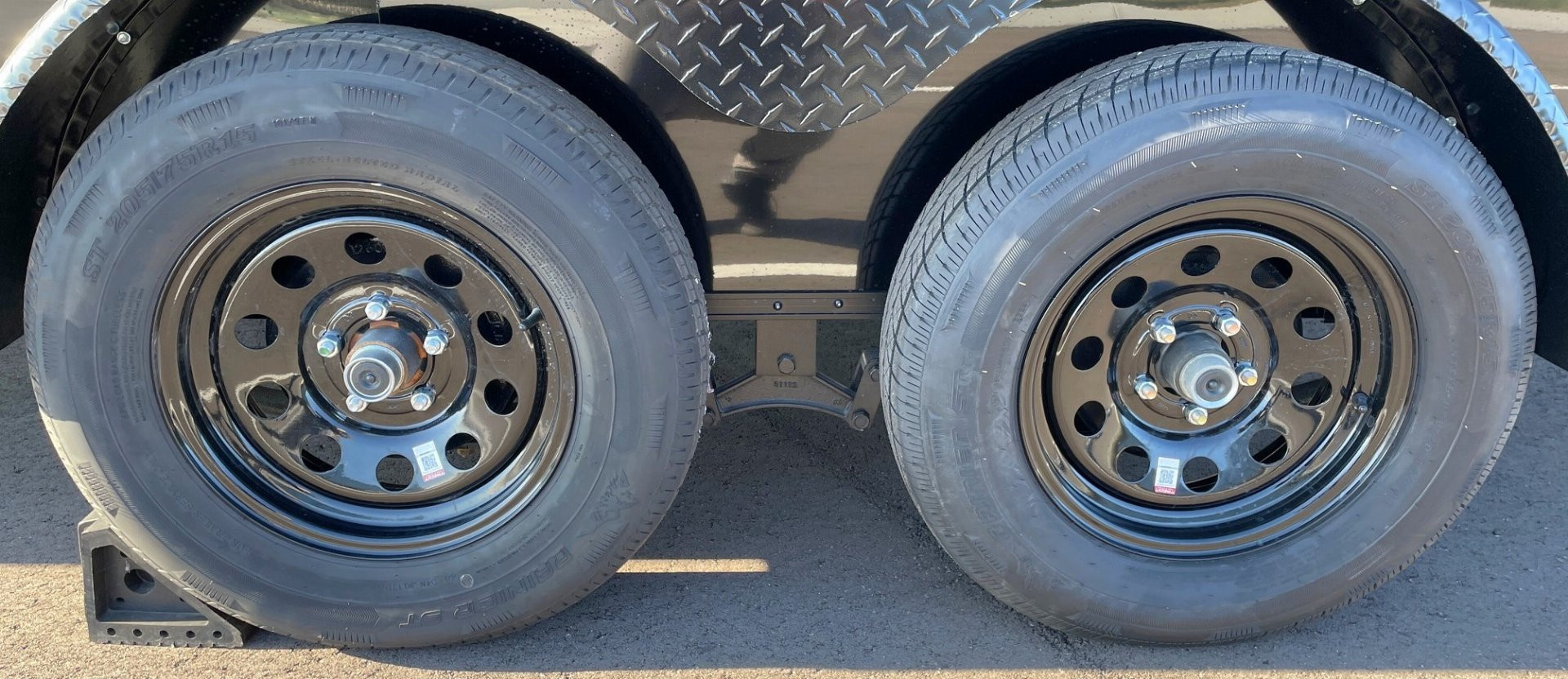 New 7x16 Blackout Tandem Axle Enclosed Cargo Trailer,, 7' Interior Height