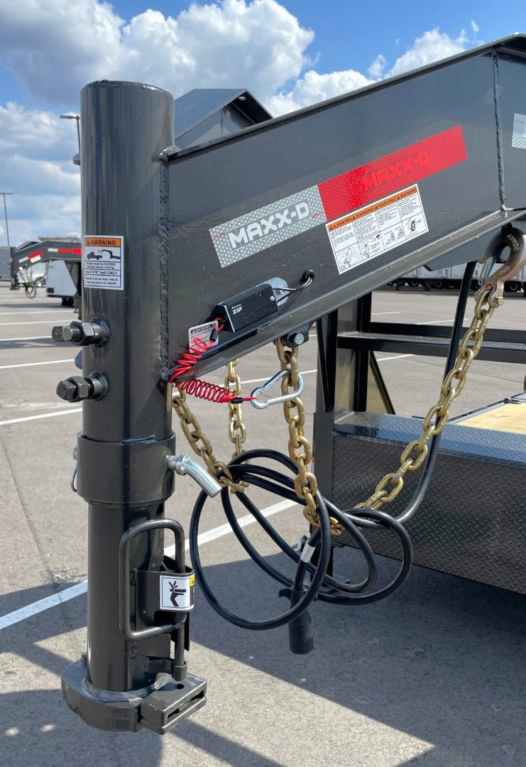 New MAXX-D G8X 24' Gooseneck Gravity Tilt Equipment Trailer 18,000 GVWR, 17.5 Tires, 8K Torsion Axles, Spare
