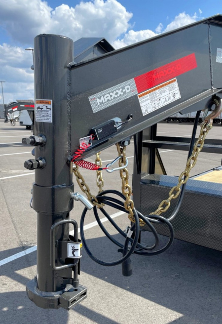 New MAXX-D G8X 24' Gooseneck Gravity Tilt Equipment Trailer 18,000 GVWR, 17.5 Tires, 8K Torsion Axles, Spare