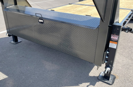 New MAXX-D G8X 24' Gooseneck Gravity Tilt Equipment Trailer 18,000 GVWR, 17.5 Tires, 8K Torsion Axles, Spare