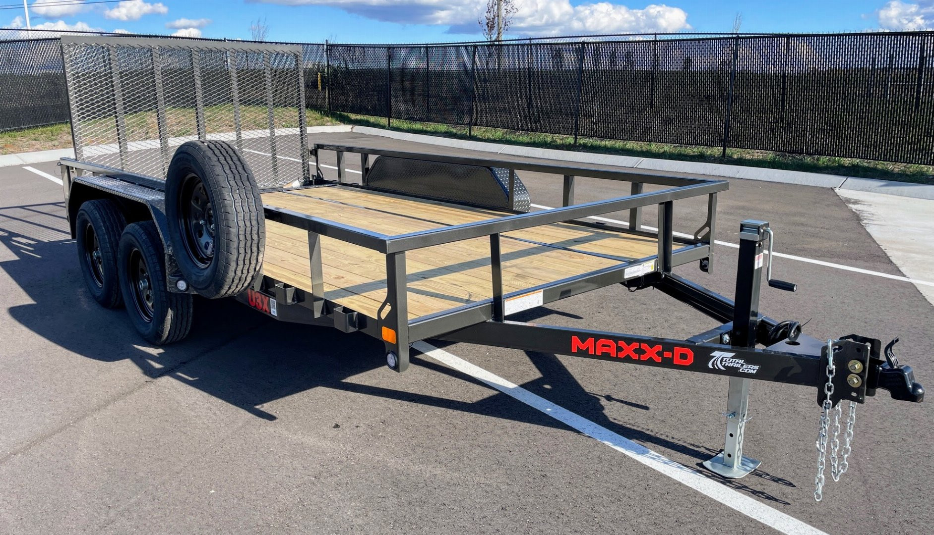 New MAXX- D U3X -83"x 14' Tandem Axle Utility Trailer 7000 GVWR w/ Spare
