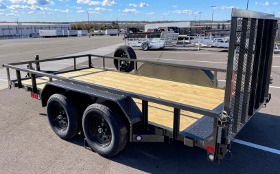 New MAXX- D U3X -83"x 14' Tandem Axle Utility Trailer 7000 GVWR w/ Spare
