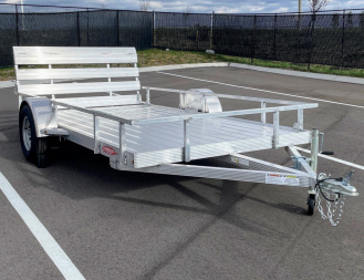 New Cherokee 76"x 12' Single Axle Aluminum Utility Trailer 3500 (GVWR)