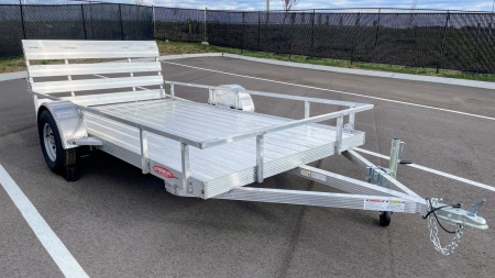 New Cherokee 76"x 12' Single Axle Aluminum Utility Trailer 3500 (GVWR)