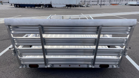 New Cherokee 76"x 12' Single Axle Aluminum Utility Trailer 3500 (GVWR)