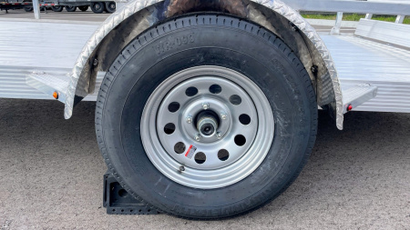 New Cherokee 76"x 12' Single Axle Aluminum Utility Trailer 3500 (GVWR)