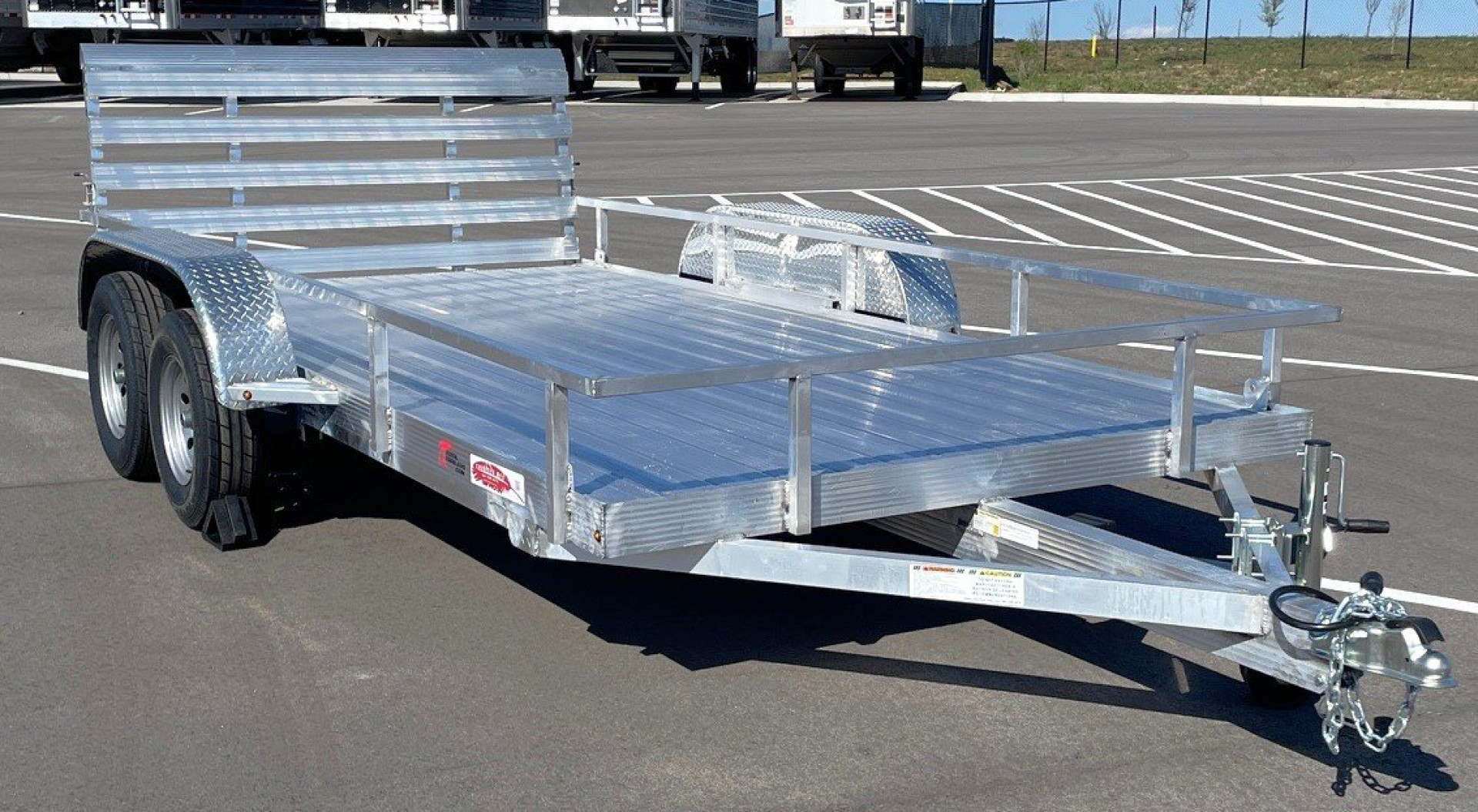 New Cherokee 14'x81" Tandem Axle Aluminum Utility Trailer 7000 GVWR