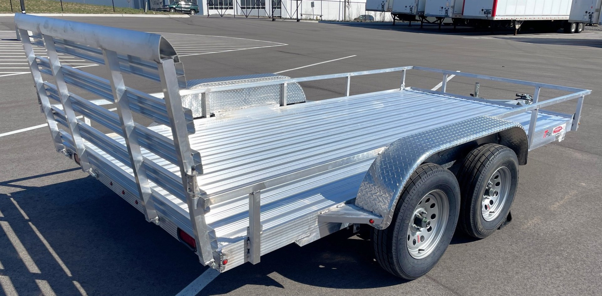 New Cherokee 14'x81" Tandem Axle Aluminum Utility Trailer 7000 GVWR