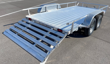 New Cherokee 14'x81" Tandem Axle Aluminum Utility Trailer 7000 GVWR