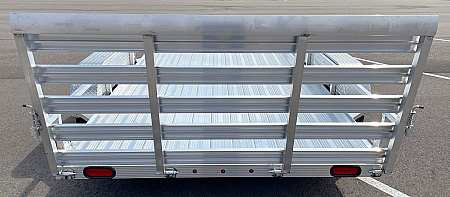 New Cherokee Aluminum 81" x 16' Tandem Axle Utility Trailer: 7000 GVWR, 36" Ramp Gate