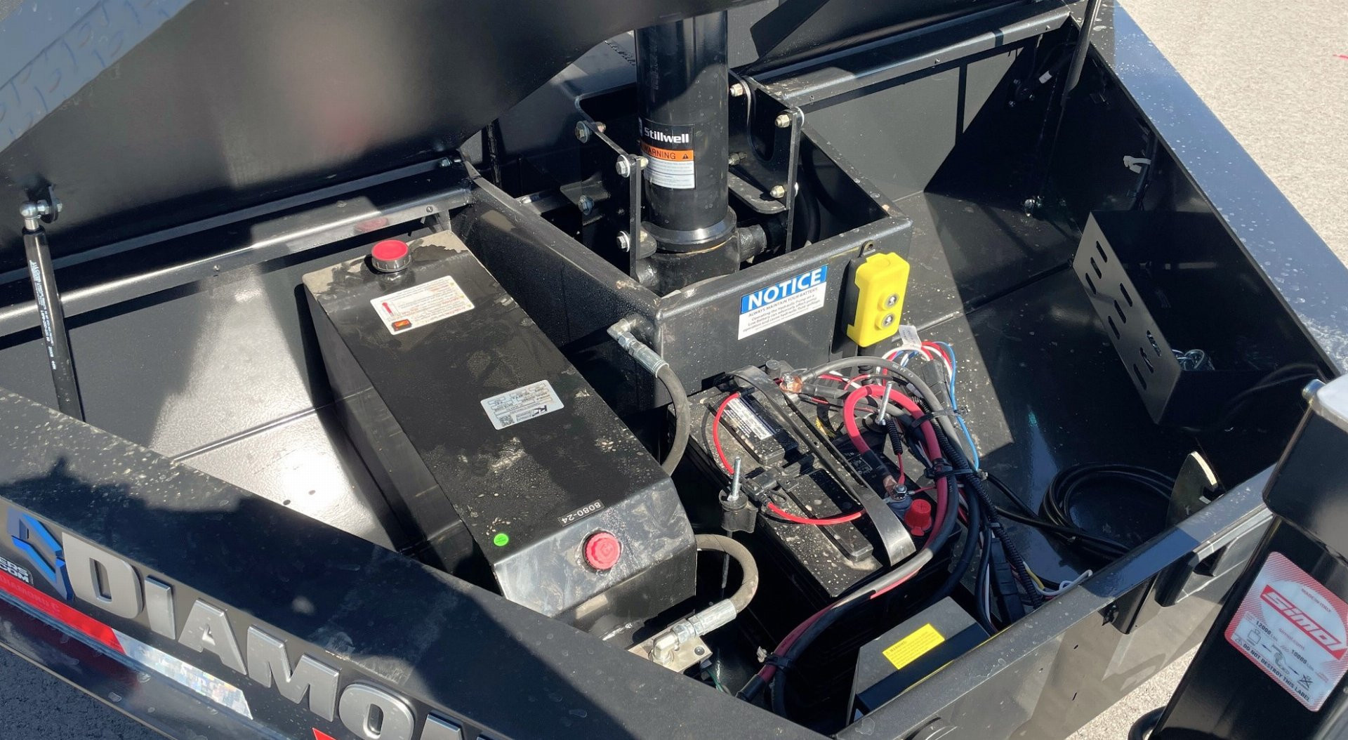 New Diamond C 14' LPT-207 Dump Trailer: 14,900 GVWR , Spare, Ramps, Solar, 24" Sides