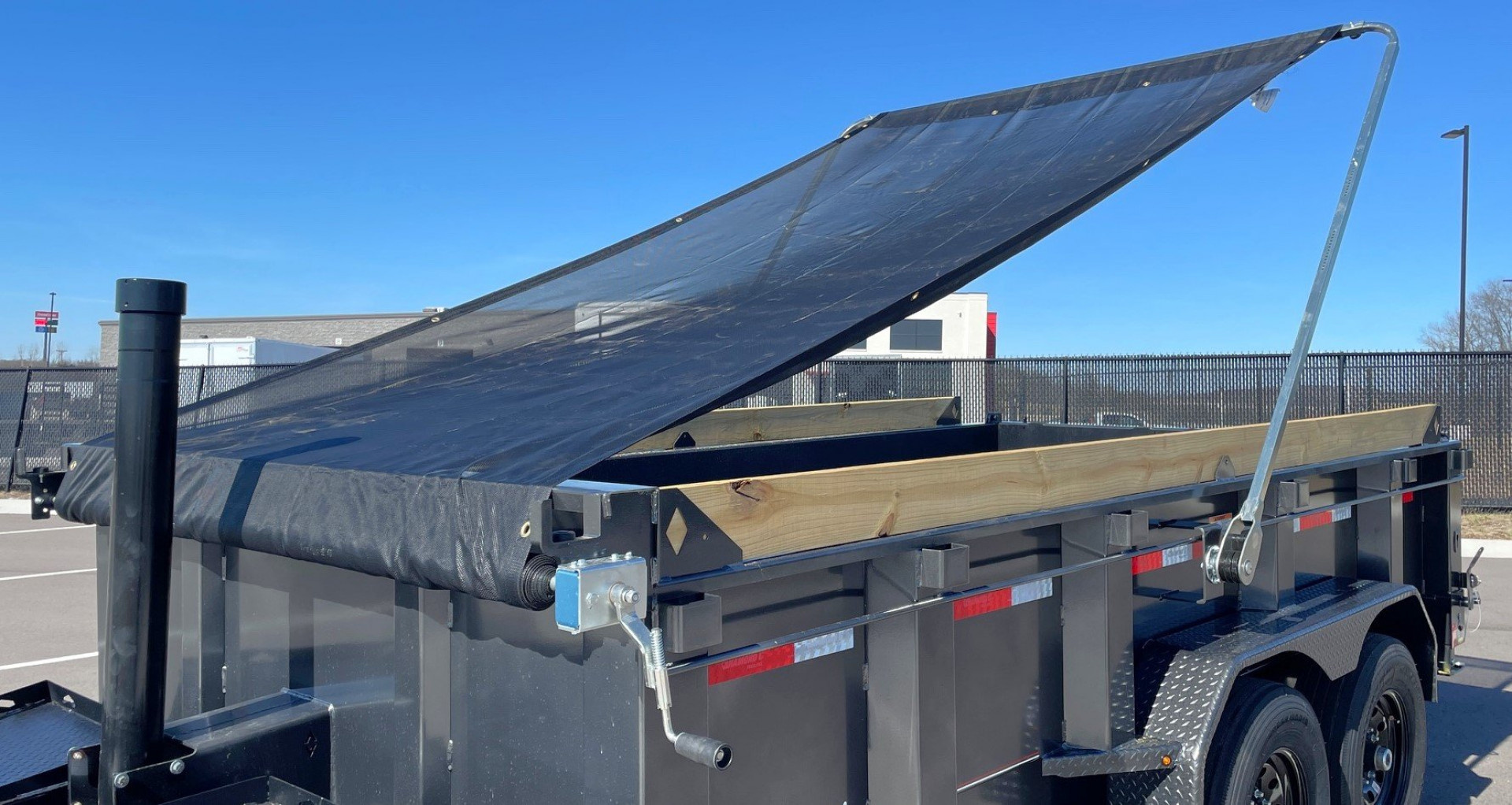 New Diamond C 14' LPT-207 Dump Trailer: 14,900 GVWR , Spare, Ramps, Solar, 24" Sides