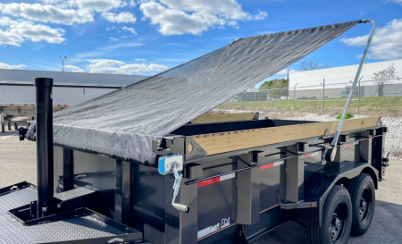 New Diamond C 14' LPT-207 Dump Trailer: 14,900 GVWR , Spare, Ramps, Solar, 24" Sides